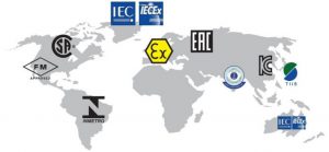 EX IECEX EAC ATEX certificate world
